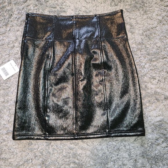 Free People Holding Onto a Dream Denim Mini Skirt - Picture 8 of 14